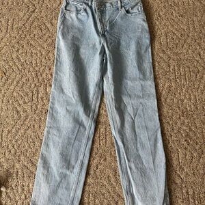 Abercrombie & Fitch Women's Light Blue High Rise Jeans